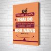 Tranh Slogan Để Thành Công Thái Độ Cũng Quan Trọng Ngang Bằng Khả Năng