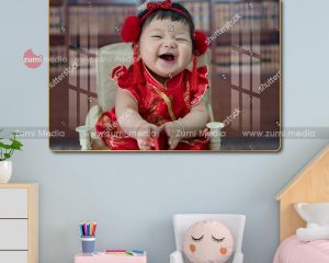 Tranh treo tường em bé cười ngộ nghĩnh đáng yêu 3