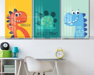 Xưởng in ảnh gỗ tráng gương uy tín, chất lượng tại Hoàng Mai 5 Tranh treo tường hello dino