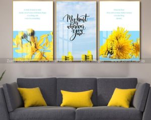 Tranh treo tường my heart is wherever you are